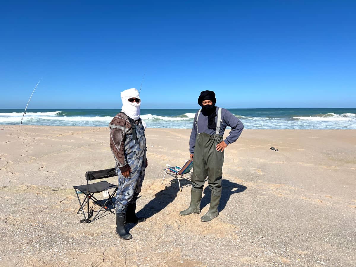 Pescadores saharauis en las playas de Dakhla