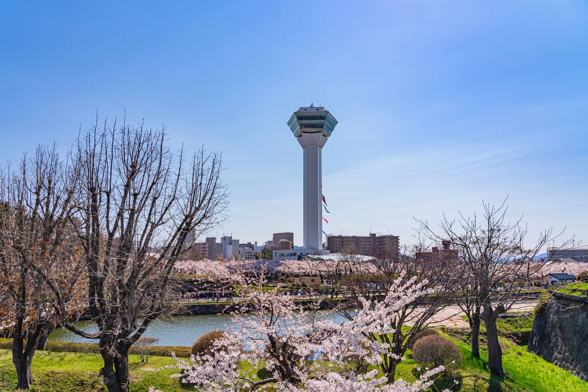 El Parque Goryokaku y su famosa torre
