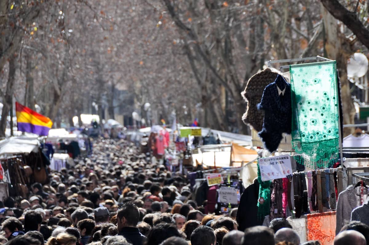 EL Rastro de Madrid es uno de los más populares de España