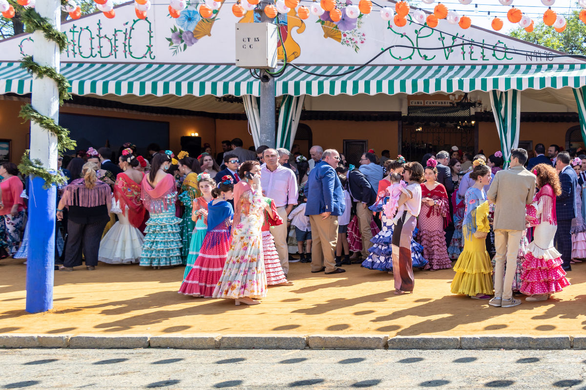 Las famosas casetas de la Feria de Abril de Sevilla