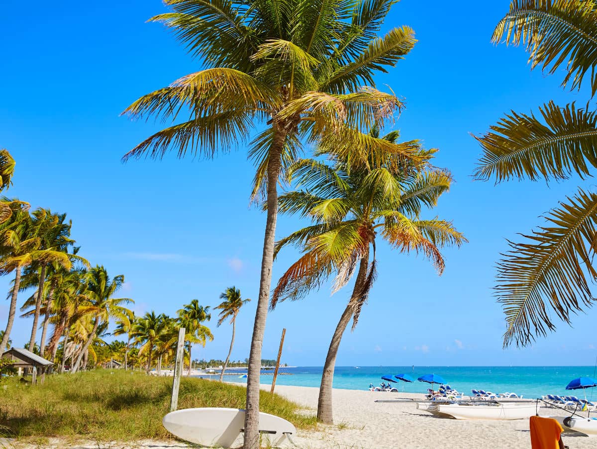 Smathers Beach en Key West, Florida