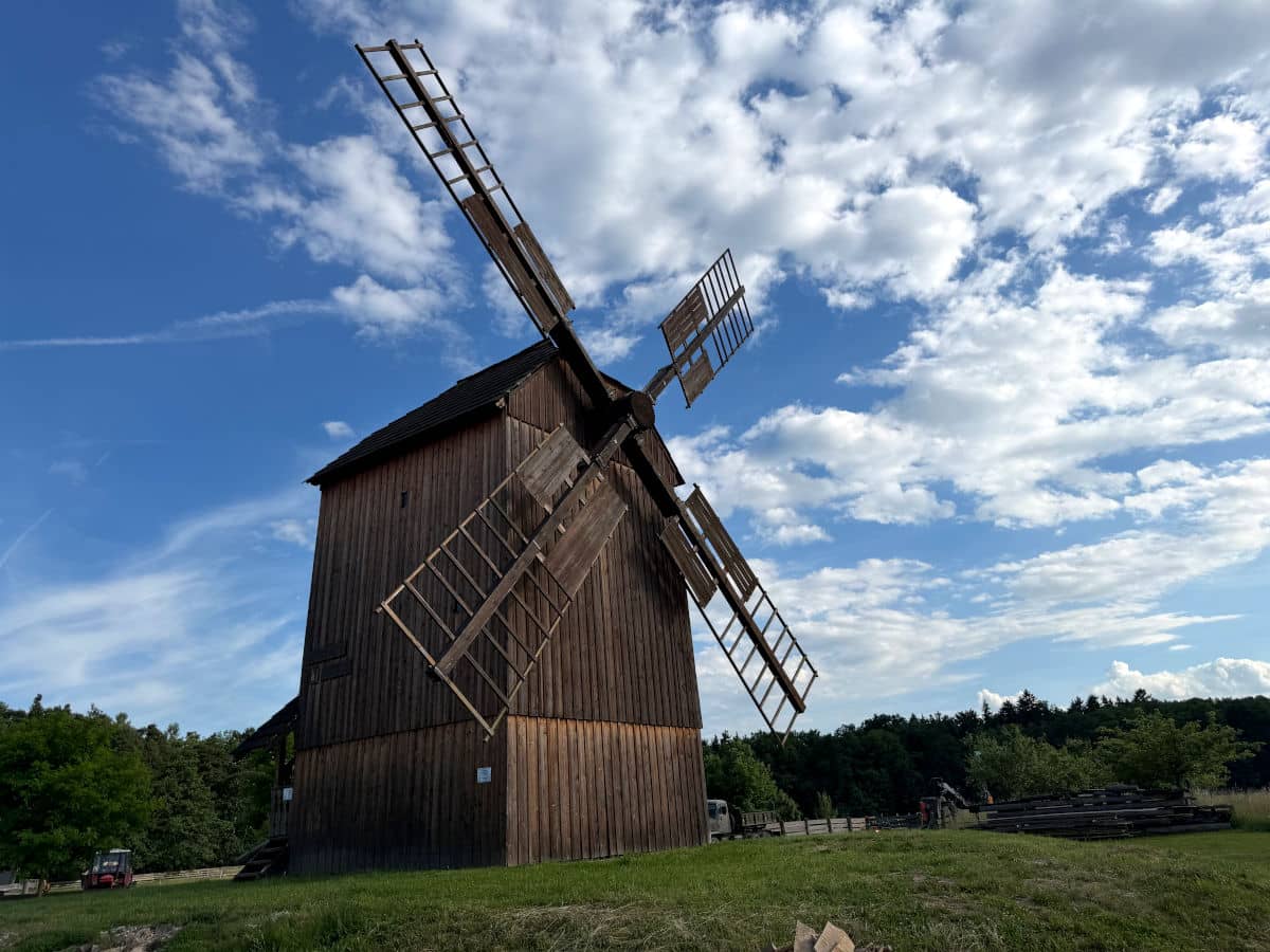 El molino del skanzen de Krňovice