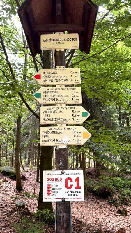 Las diferentes rutas están muy bien señalizadas