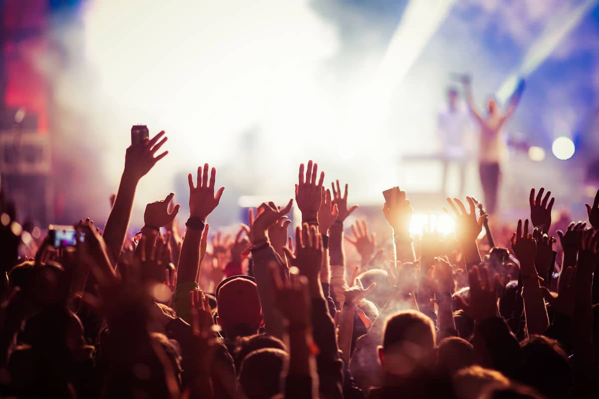 La luz en algunos conciertos es mágica