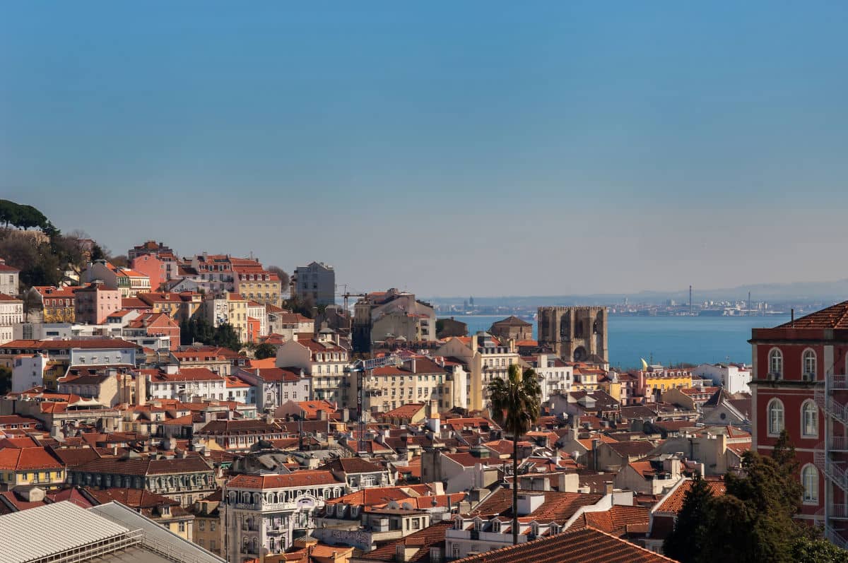 Lisboa desde el mirador de Santa Luzia