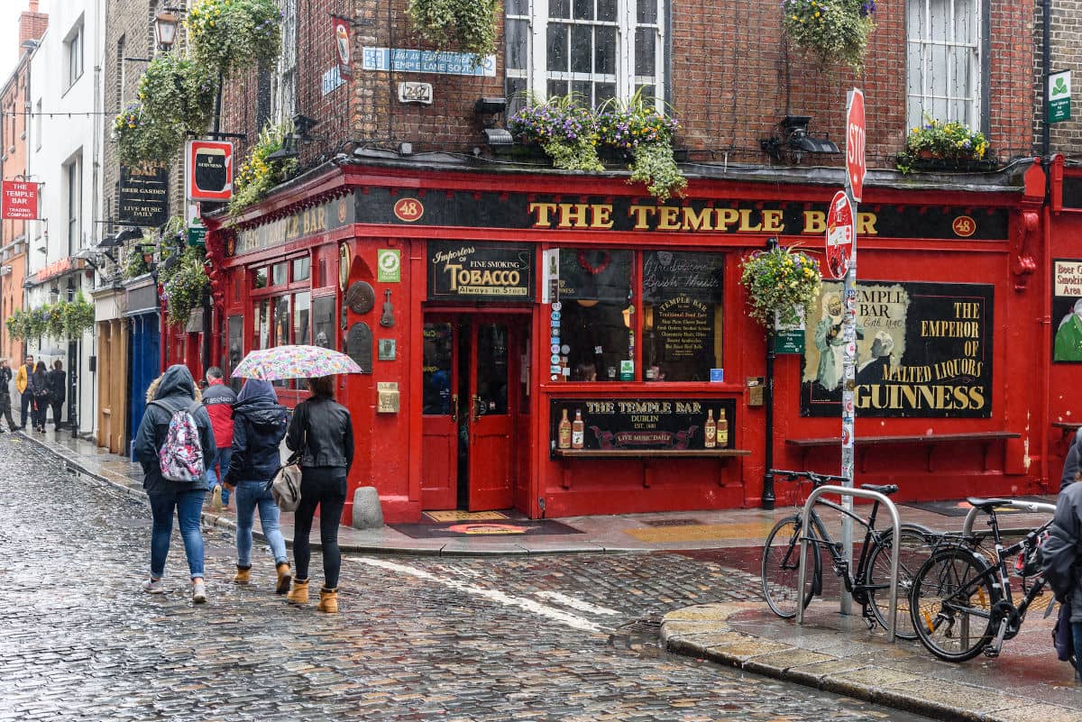 El famoso Temple Bar de Dublín