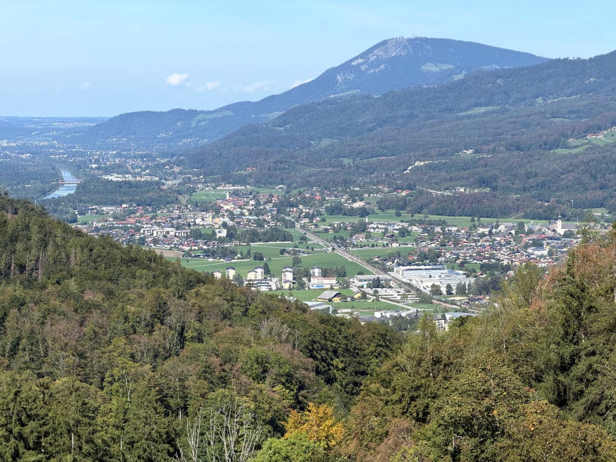Hallein desde la mina de sal de Salzwelten Salzburg