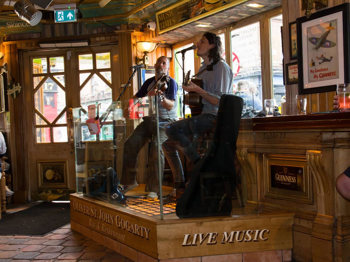 La música en directo siempre presente en los pubs de Dublín