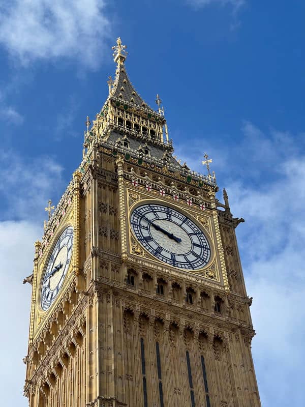 La torre del Big Ben en Londres