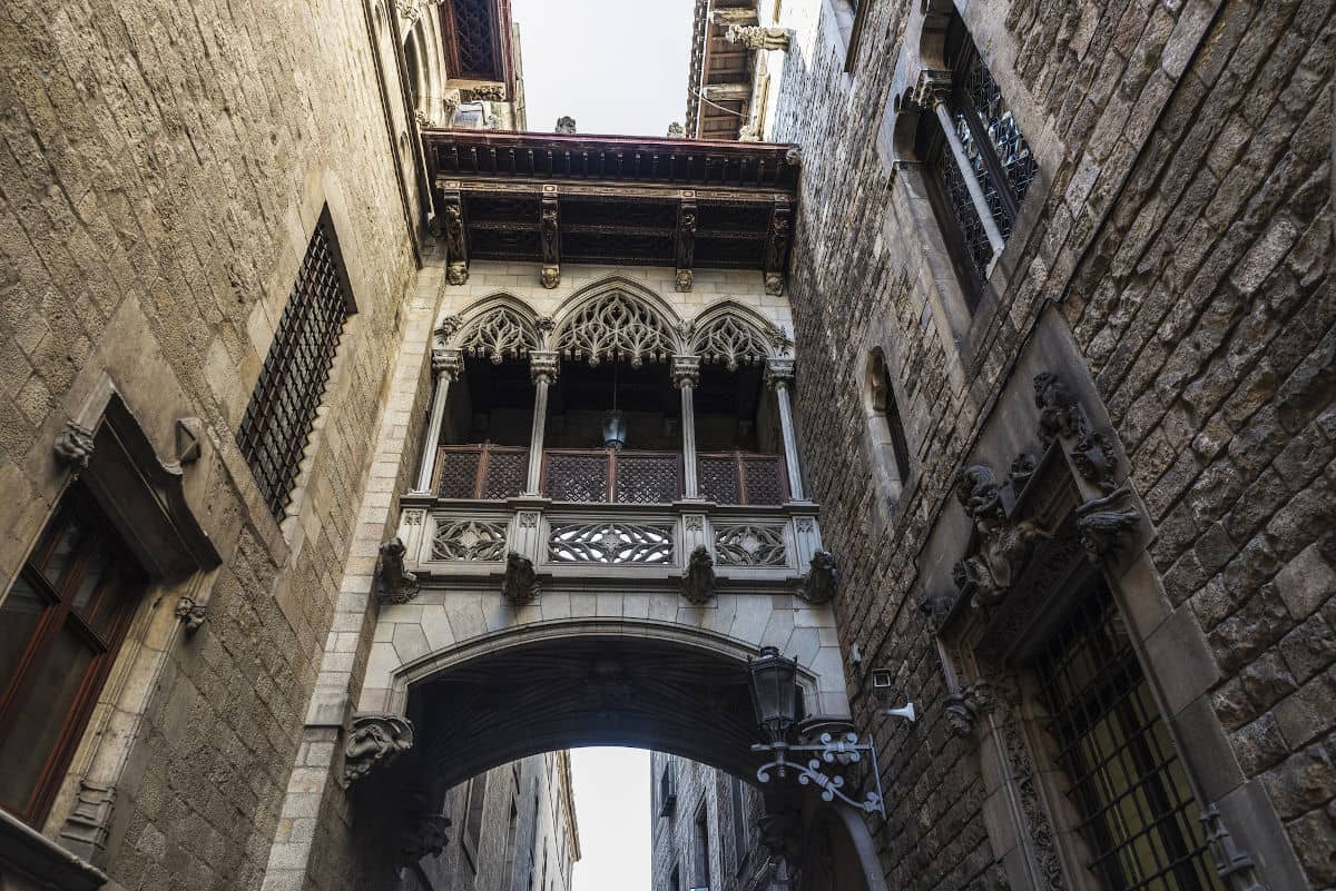 Pont del Bisbe en Barcelona
