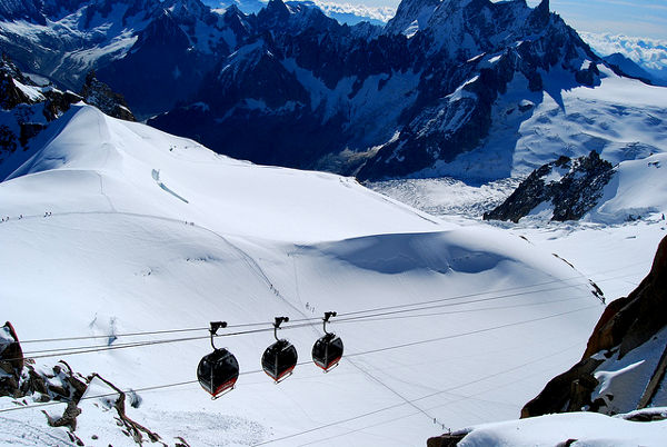 Fotos de Aiguille du Midi en Francia, teleférico