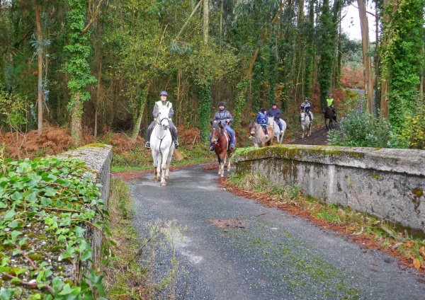 Fotos de Ferrol en Galicia, montando a caballo en Ortigueira
