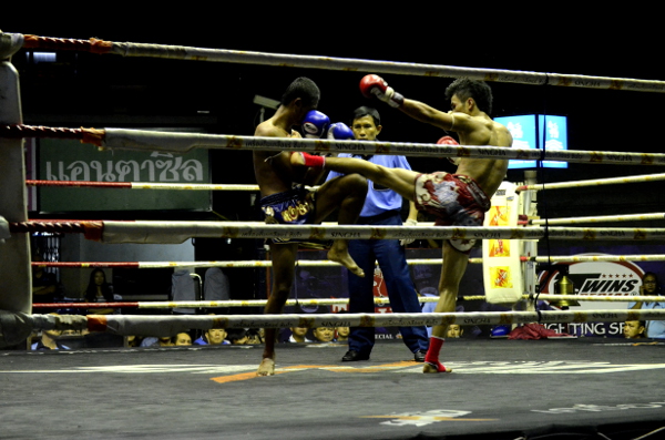 Fotos de Muai Thai en Bangkok, patada