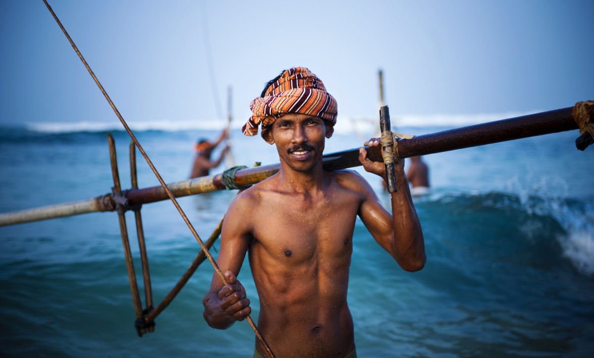 Sri Lanka, pescadores zancudos