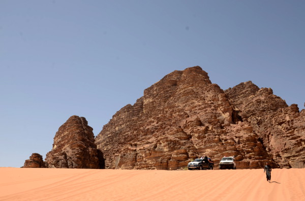 Fotos de Wadi Rum, Jordania - Coches y dunas