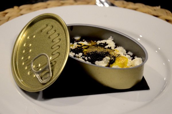 Fotos del Mercado Victoria de Córdoba, postre del showcooking